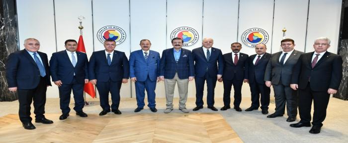 NTO Bakan zyurt Gaziantep Heyeti Ile Birlikte TOBB Bakan Hisarck