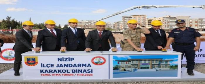 Jandarma Hizmet Binasının Temeli Atıldı